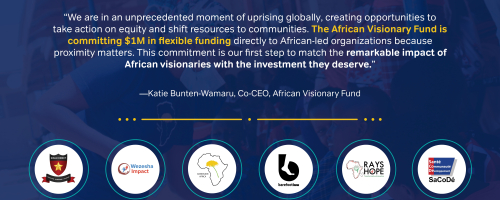 Our First $1M USD Commitment to Six African Visionaries!